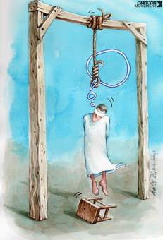 el pensamiento de la muerte (Caricatura)