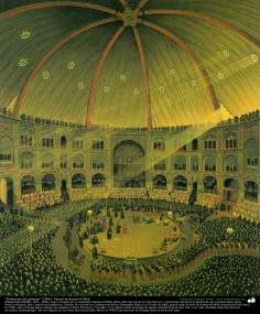 الفن الإسلامي - الرسم  - الزيت فوق اللوحة - تأثير كمال الملك - البرلمان الدولة - 1900