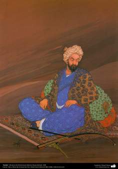 الفن الإسلامي - تحفة المنمنمات الفارسية - أستاذ حسين بهزاد - رودكي - 142