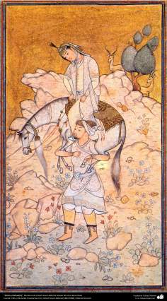 Arte islamica-Il capolavoro della miniatura persiana,"Farhad e Shirin",Maestro Hosein Behzad-74