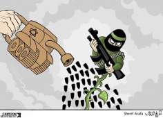 کارٹون - اسرائیل کا پھل دہشتگردی اور داعش 