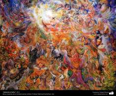 &quot;Praising the Lord&quot; (total) 2011 - Masterpieces of Persian miniature - by Professor Mahmud Farshchian