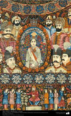 Arte Islâmica - Tapate persa feito na cidade de Kerman, Irã. No ano 1911 d.C - 2