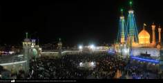 L&#039;architecture islamique. Cérémonie religieuse au sanctuaire de Fatima Masuma dans la ville sainte de Qom, en Iran (23)