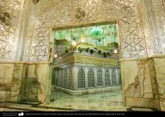 Arquitetura Islâmica - Vista da tumba desde a sala de espelhos do Santuário de Fátima Masuma (SA)na cidade Santa de Qom, Irã (12)