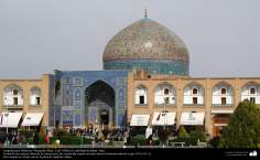 Arquitetura Islâmica - Outra vista da Mesquita Sheij Lotf Allah (ou Lotfollah) - Isfahan Irã