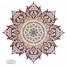 Arte islamica-Tazhib(Indoratura) persiana lo stile Toranj e Shams,Ornamento delle pagine e i testi valorosi mediante dipinto o miniatura-12
