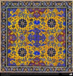 Arte Islâmica - Azulejos e mosaicos islâmicos (Kashi Kari) utilizados para decoração nas mesquitas e prédios islâmicos em todo o mundo - 24
