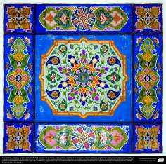 Arte Islâmica - Azulejos e mosaicos islâmicos (Kashi Kari) utilizados para decoração nas mesquitas e prédios islâmicos em todo o mundo - 9