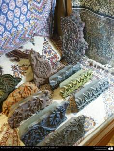 Artesanato Persa - Estampado tradicional em tecido (Chape Qalamkar) Isfahan, Irã - 10
