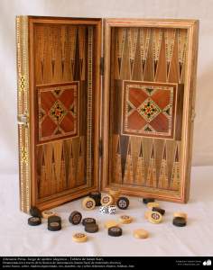 Persian Handicrafts - Allegoric Chess Game(Iran)/Board in Khatami Kari - 23