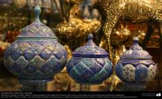 الفن الإسلامي - الحرف اليدوية الإسلامية - عمل فني المينا - اجسام المزخرفة - 27