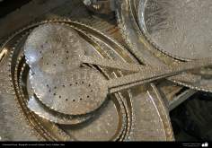 Artesanato Persa - metal em relevo (Qalam Zani) Isfahan, Irã - 19