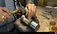 Persisches Kunsthandwerk - eingraviert in Metal (Qalam Zani) - 23 - Foto