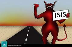 کارٹون - داعش کی حمایت میں شیطان بھی روانہ