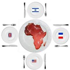 Caricatura - Devoradores do continente africano 