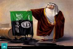 کارٹون - سعودی عرب کے تیل سے داعش کی مدد