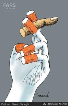 Caricatura -  dia mundial sem cigarro 