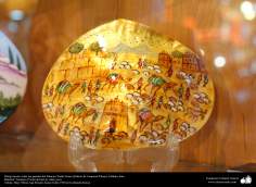 Artesanato Persa - Pintura em osso de camelo - Na famosa cidade de Isfahan, Irã - 14