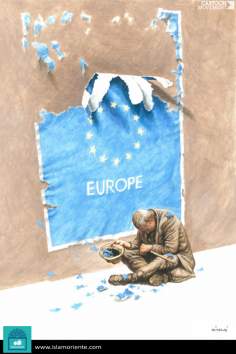 The spirit of Europe (caricature)
