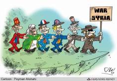 ¡El destino de partidarios de la guerra en Siria! (caricature)