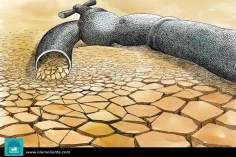 La pénurie d&#039;eau (Caricature)