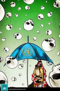 حفاظت شده توسط سازمان ملل متحد (کاریکاتور)