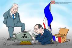Francia e Israel (Caricatura)