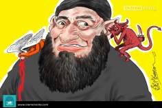 کارٹون - داعش اور دہشتگرد شیطان کا تابع