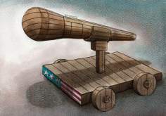 A verdade escondida nas negociações dos EUA (caricatura)