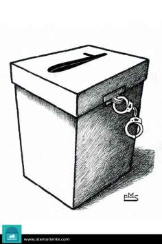 Freedom of democracy (caricature)‎