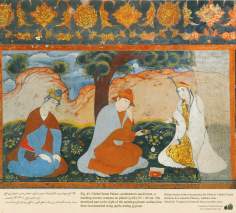 Miniatura,Dipinto sulla parete(Affresco)-&quot;Chehel Sotun(Palazzo di Chehel Sotun),Isfahan,Iran-16