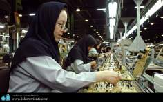 Muslim woman in technological development
