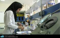 The Muslim woman plays an important role in scientific research