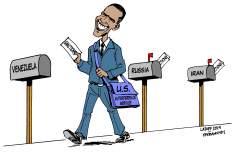 Obama Sanctions (caricature)