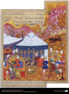 Obras-primas da Miniatura Persa - extraído do livro Zafar Name Teimuri - Primeira metade do século XVI -16