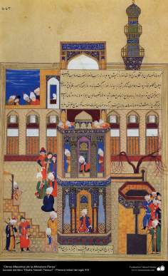 Obras-primas da Miniatura Persa - extraído do livro Zafar Name Teimuri - Primeira metade do século XVI - 9
