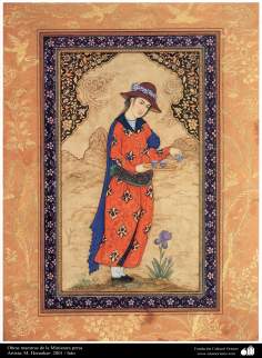 الفن الإسلامي – تحفة من المنمنمة الفارسية – فنان: هنرکار – فی عام 2001 - 5