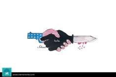 کارٹون - داعش اور آمریکا کا اتحاد اور معاہدہ