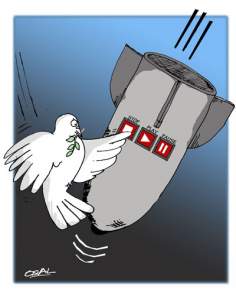 Pour la paix dans le monde(caricature)