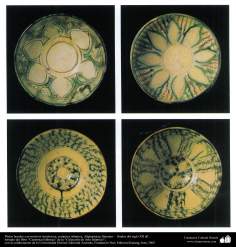 Arte islamica-Gli oggetti in terracotta e la ceramica allo stile islamico-La scodella con motivi simmetrici-Afganistan(Bamian)-XII secolo d.C-11    