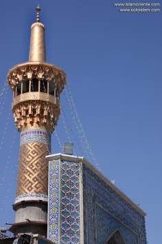 Исламское искусство - Исламская архитектура - Фасад минарета святого храма Имама Резы (мир ему) - В городе Мешхеда , Иран - 12