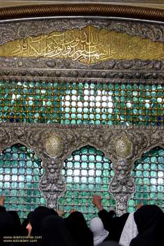 Святые места ислама – Исламская архитектура – Фасад святого храма Имама Резы (мир ему) – Кудс Разави в святом городе Мешхеда , Иран - 52