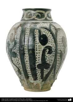 Исламское искусство - Черепица и исламская керамика - Керамический декоративный кувшин - Сирия - В XIII в - 24