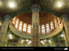 اسلامی فن تعمیر - جمکران مسجد کی گنبد اور کھمبا - شہر قم ، ایران  