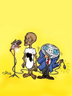 کارٹون - آفریکہ کی آواز دنیا کو نہیں سننا 