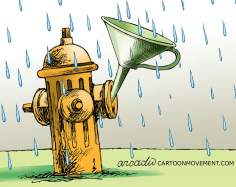 La crise de l'eau dans un avenir proche (Caricature)