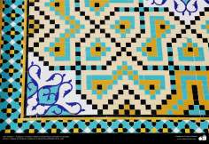 الفن الإسلامي - بلاط - المستخدمة في الجدران والسقف وجمع قبة العلمية ودار الحديث الثقافية - قم - إيران - 87