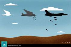 la guerra y la paz (caricatura)