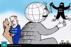 کارٹون - دنیا کا توجہ اسرائیل کی جگہ داعش کی دہشتگردی پر